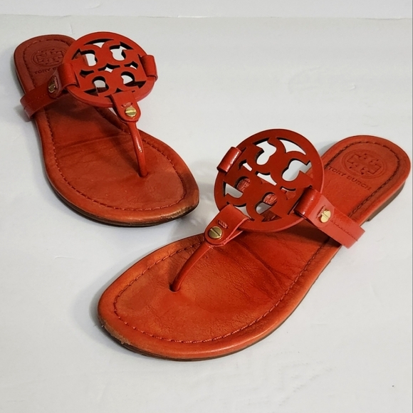 Tory Burch Miller Patent Leather Sandals - Picture 1 of 12